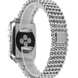 Curea iUni compatibila cu Apple Watch 1/2/3/4/5/6/7, 44mm, Luxury, Otel Inoxidabil, Silver